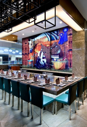 铁板烧店空间设计图片