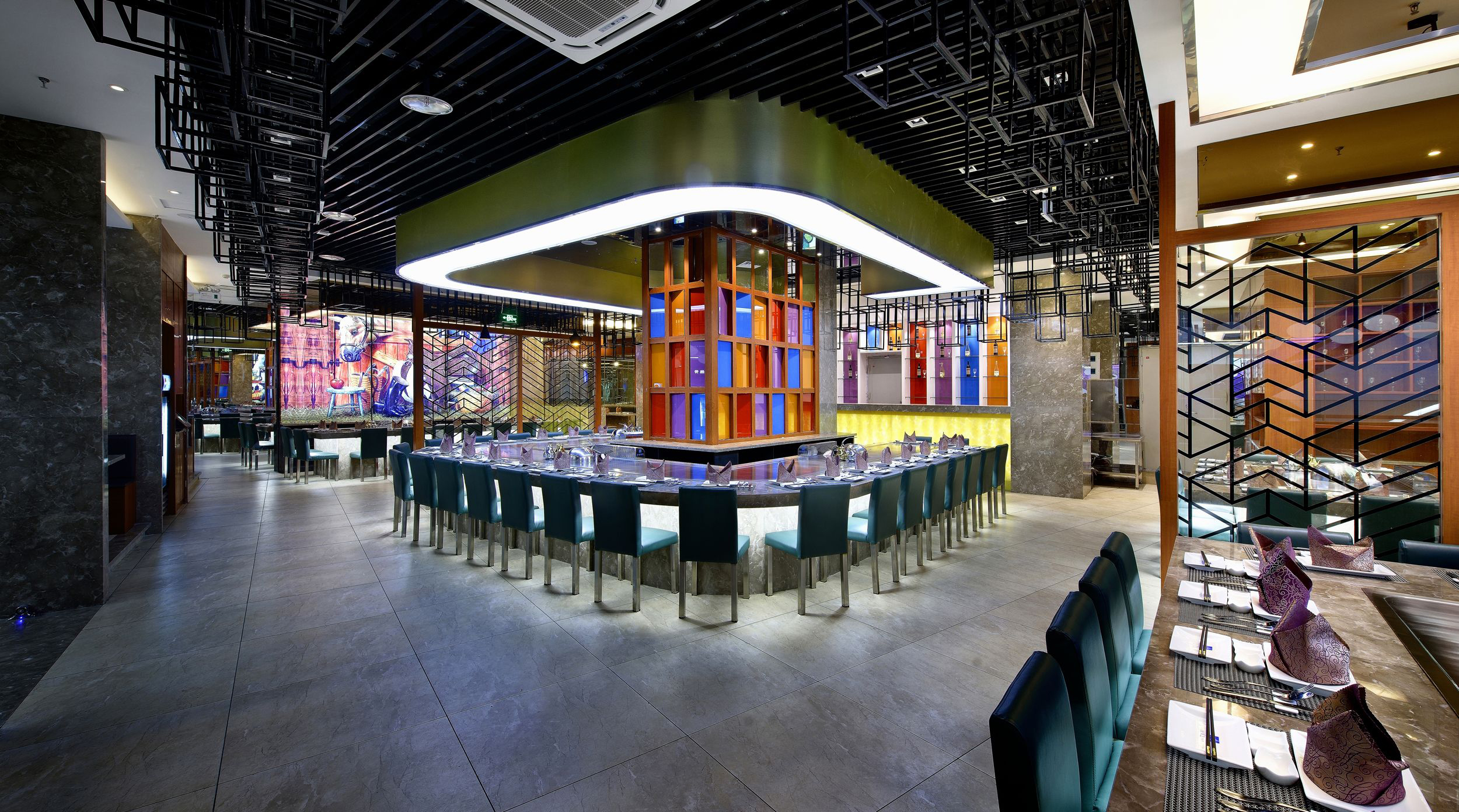 铁板烧店装饰图片,铁板烧店空间设计效果图