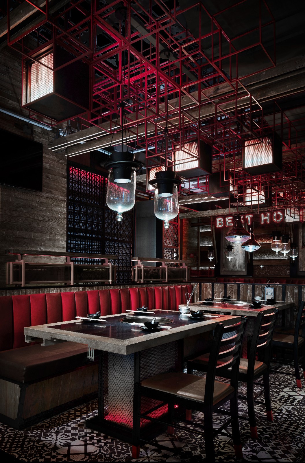 火锅店装修设计图片,火锅店装饰效果图