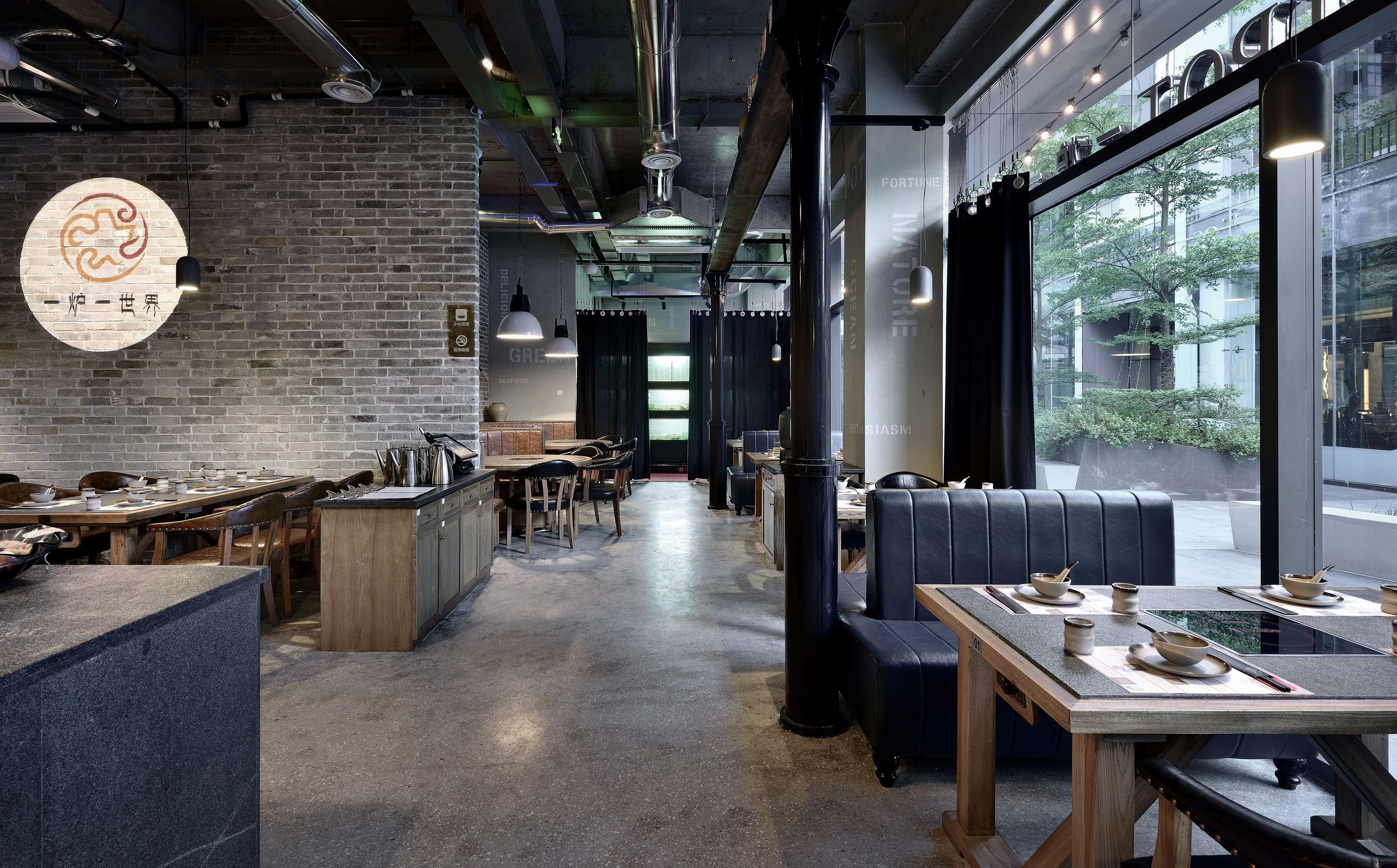 火锅店店面装饰图片,火锅店店面空间设计效果图