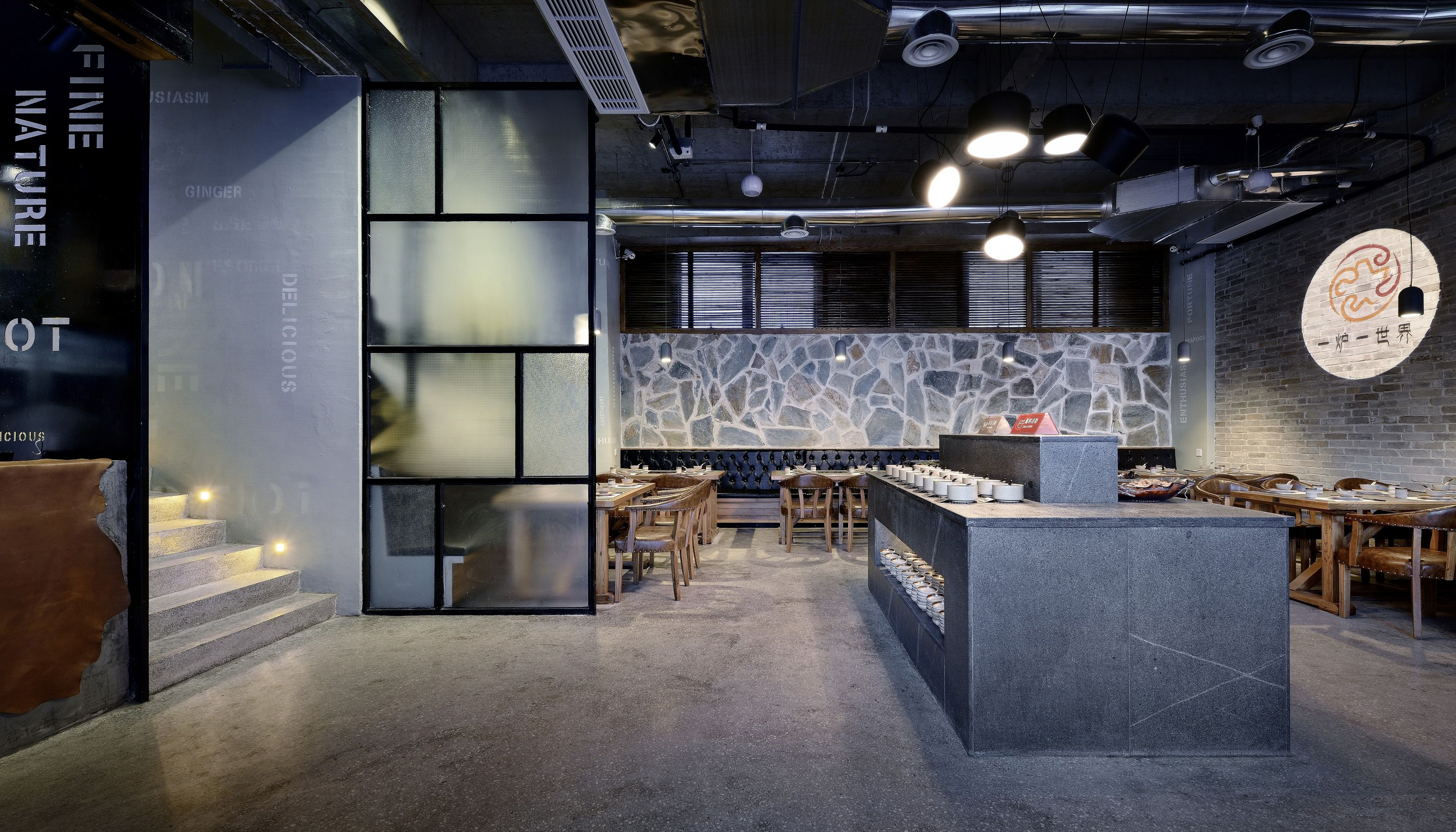 火锅店店面空间设计布局图,火锅店店面空间设计实景图