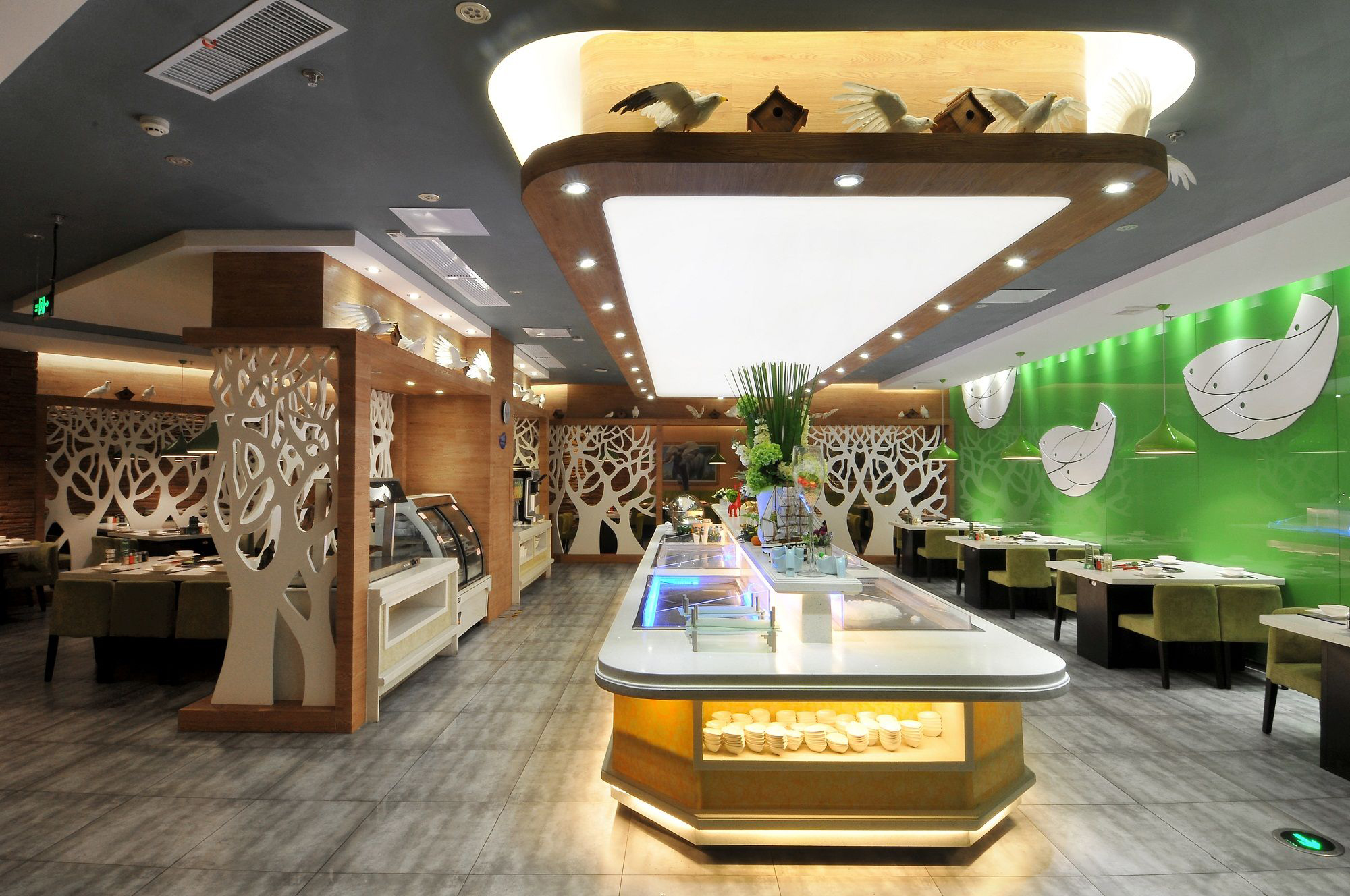 火锅店店面装修设计布局图,火锅店店面装修设计实景图