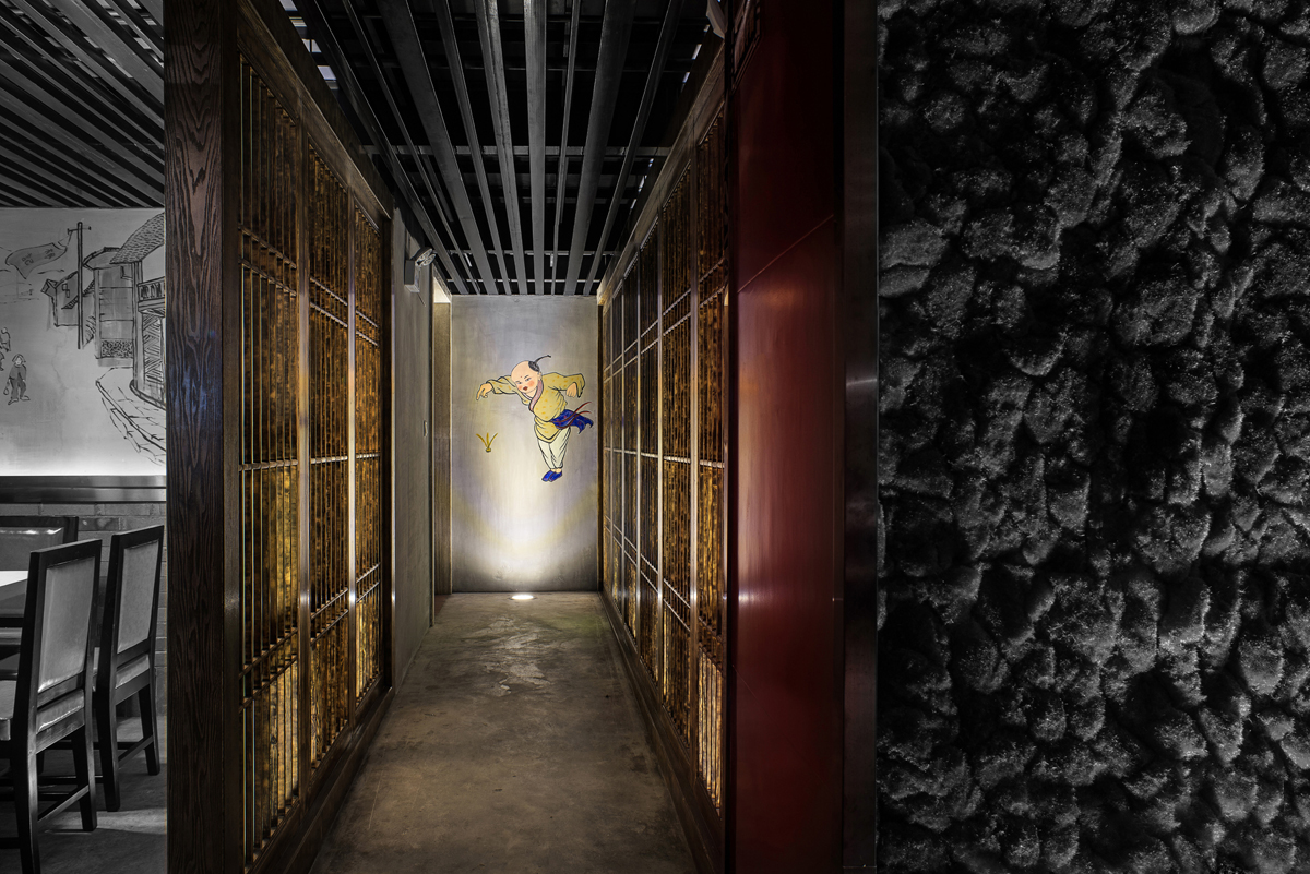  火锅店店面装修设计布局图,火锅店店面装修设计实景图