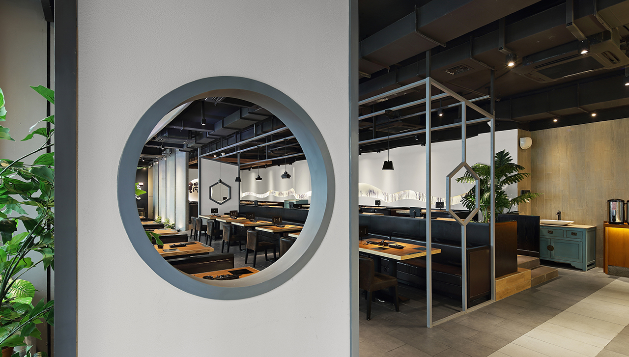 火锅店店面空间设计图片,火锅店店面装饰设计效果图