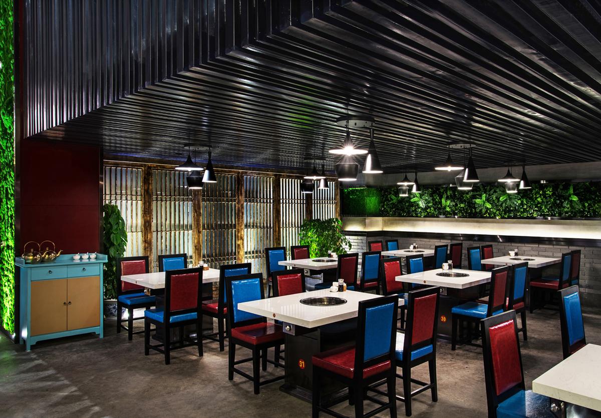  火锅店店面装饰图片,火锅店店面空间设计效果图