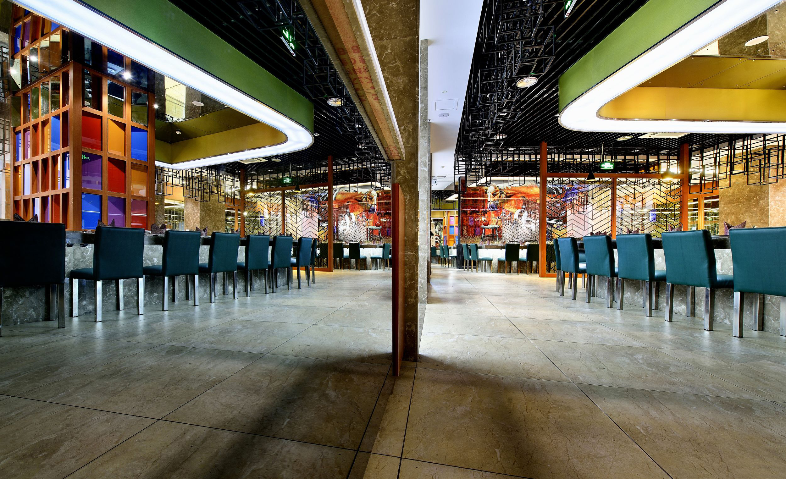 铁板烧店设计效果图,铁板烧店设计布局图