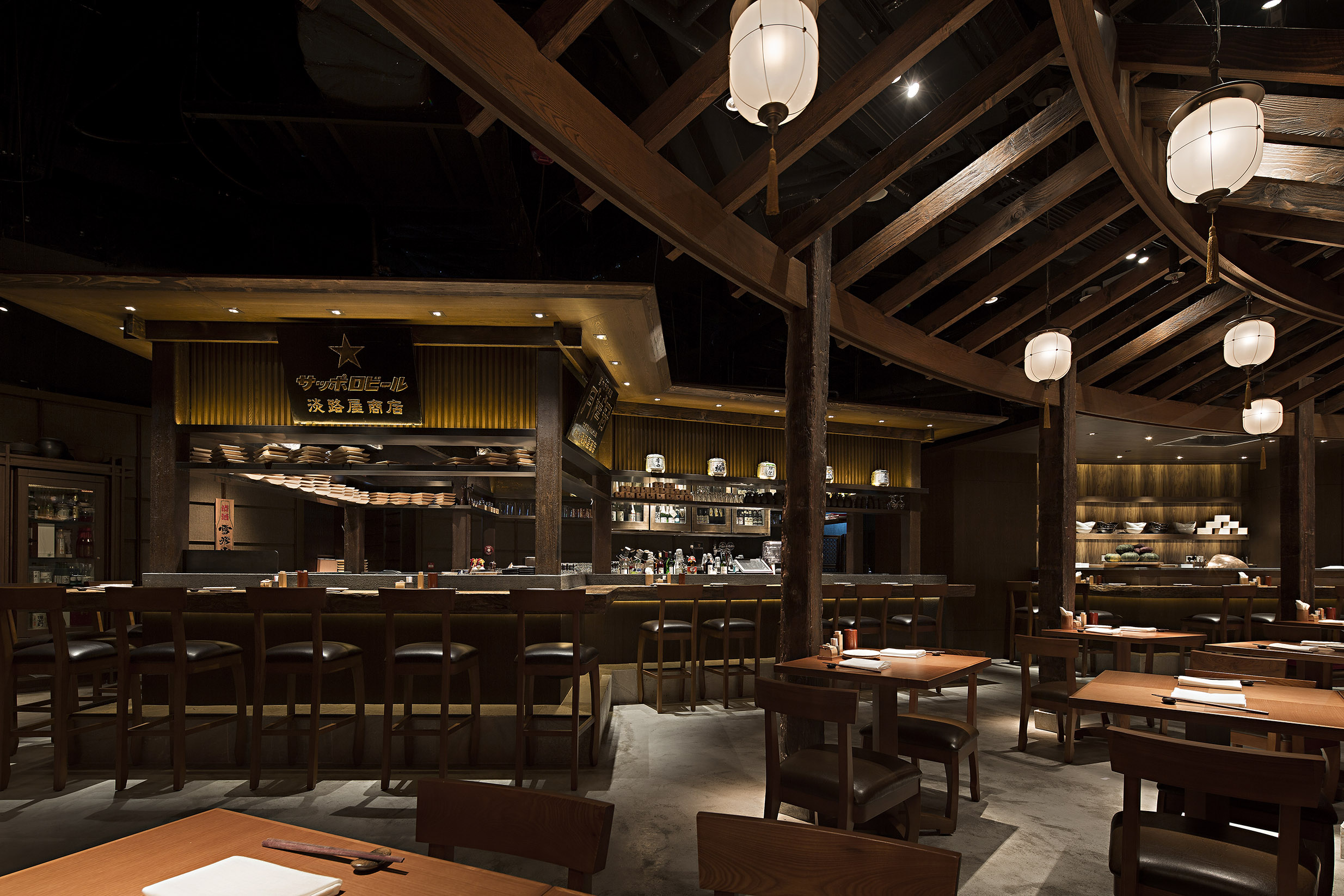 饭店设计效果图,饭店装饰布局图