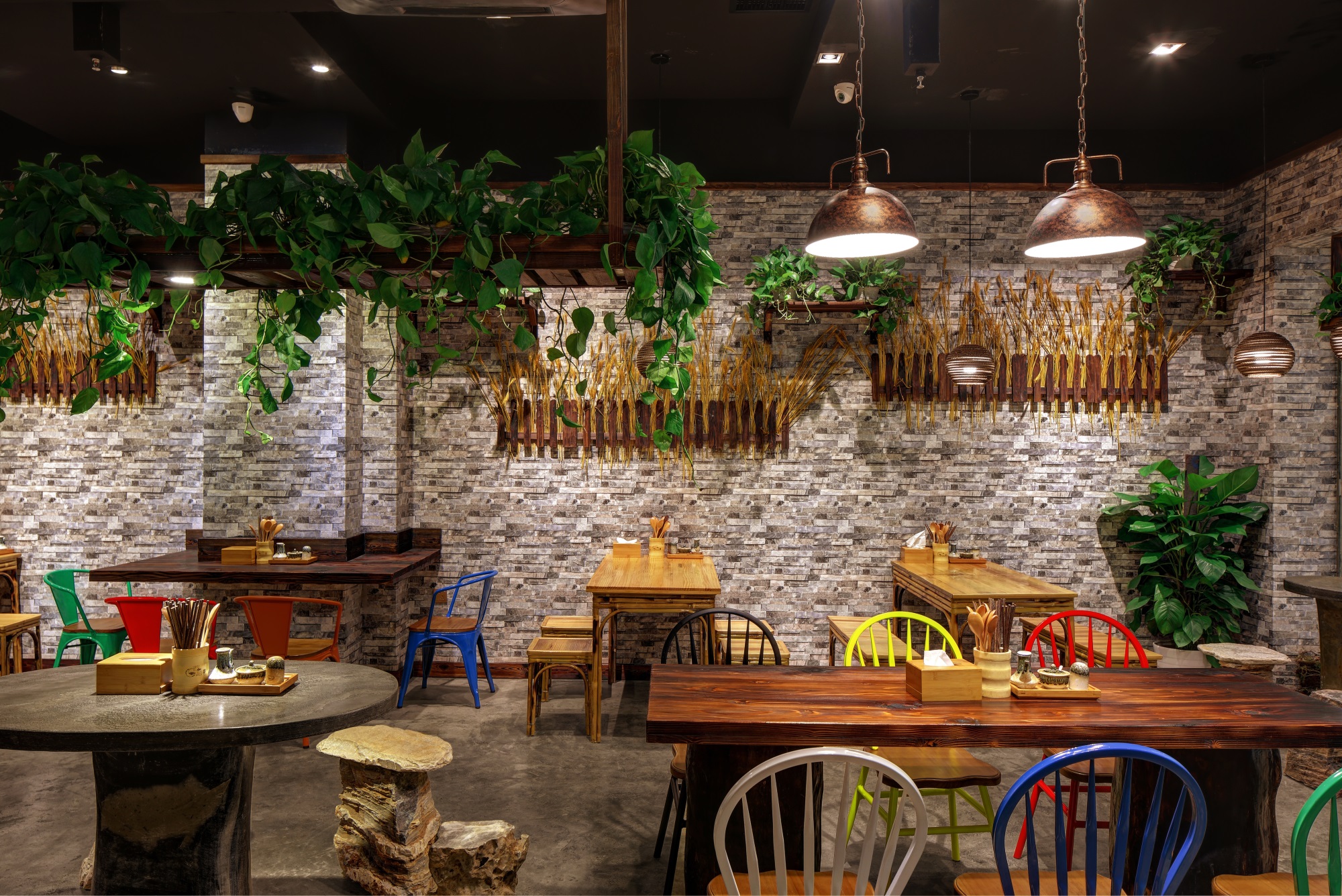 面馆空间设计效果图,面馆空间设计案例