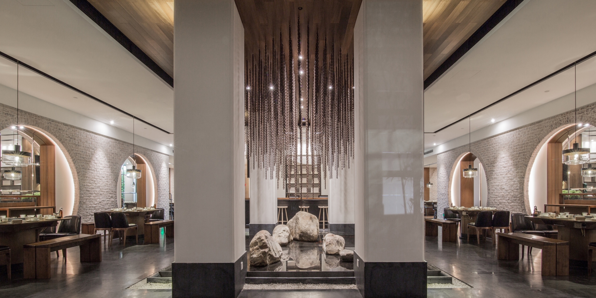 火锅店设计效果图,火锅店设计布局图