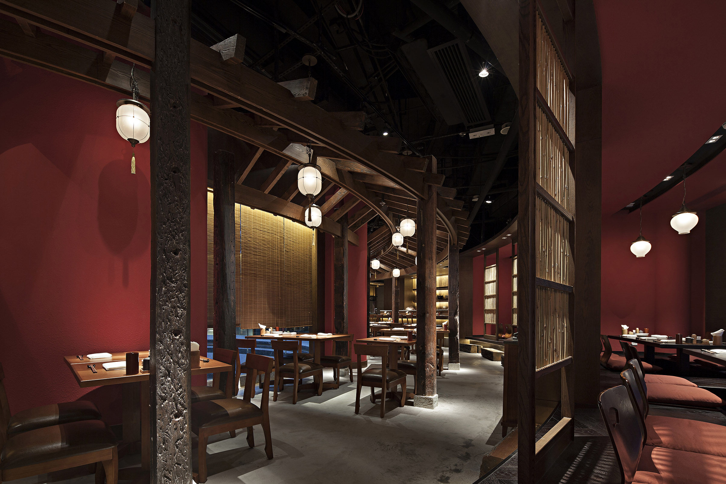 简约饭店设计效果图,简约饭店设计案例