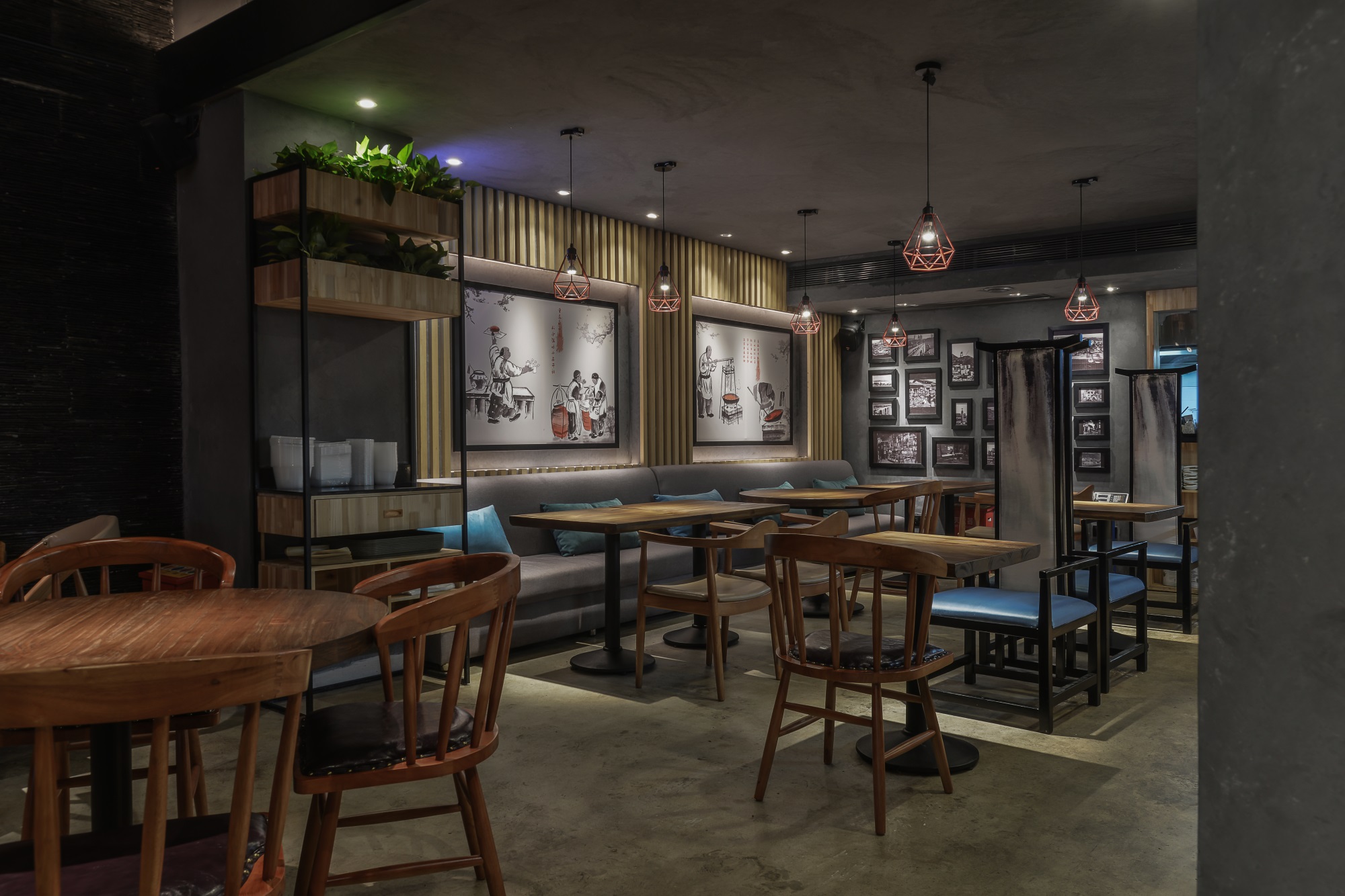 重庆小面面馆空间设计图片,重庆小面面馆空间设计布局图