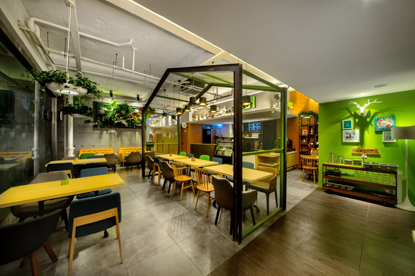 快餐店设计效果图,快餐店设计布局图