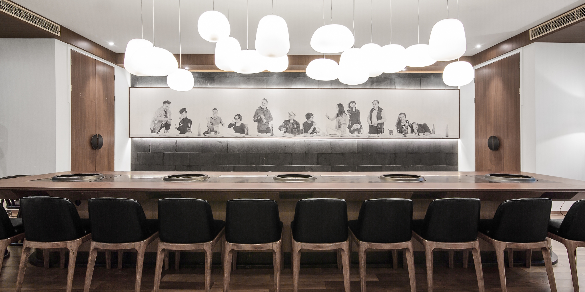 火锅店空间设计布局图,火锅店空间设计实景图