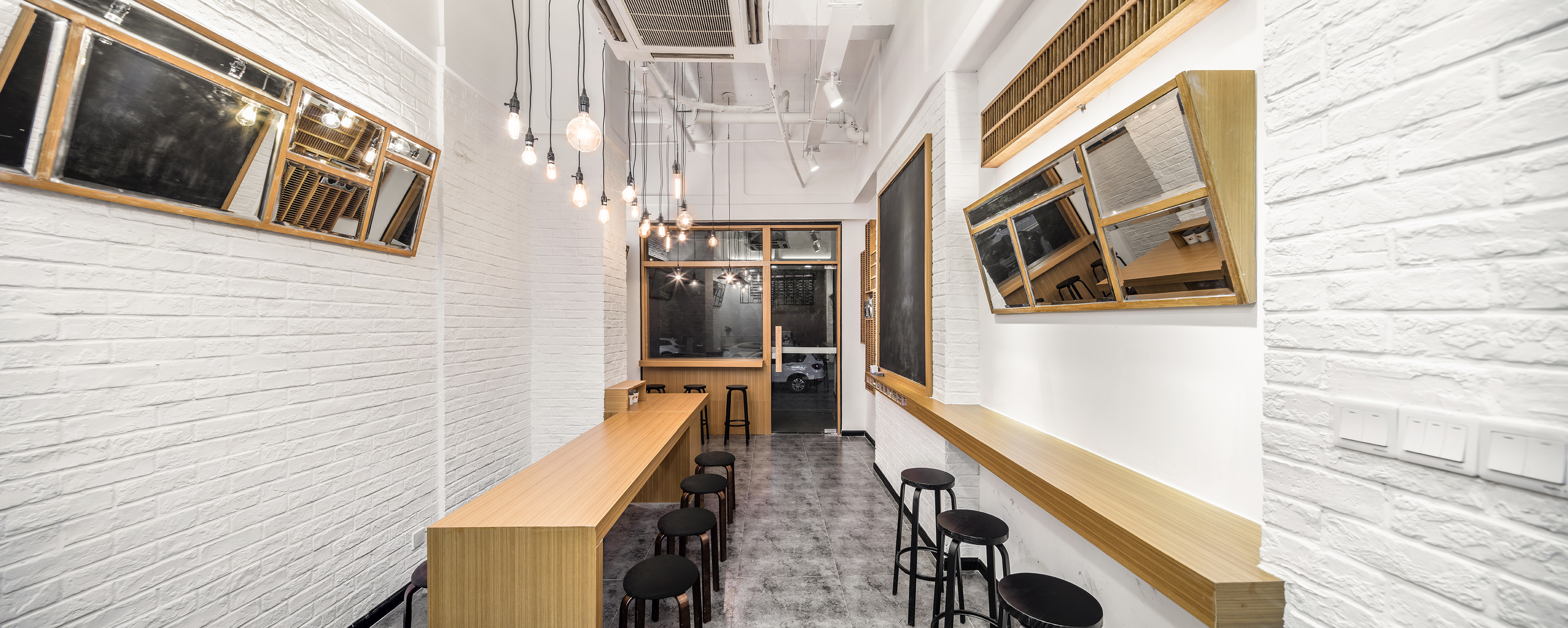 凉皮店装饰布局图,凉皮店装饰实景图