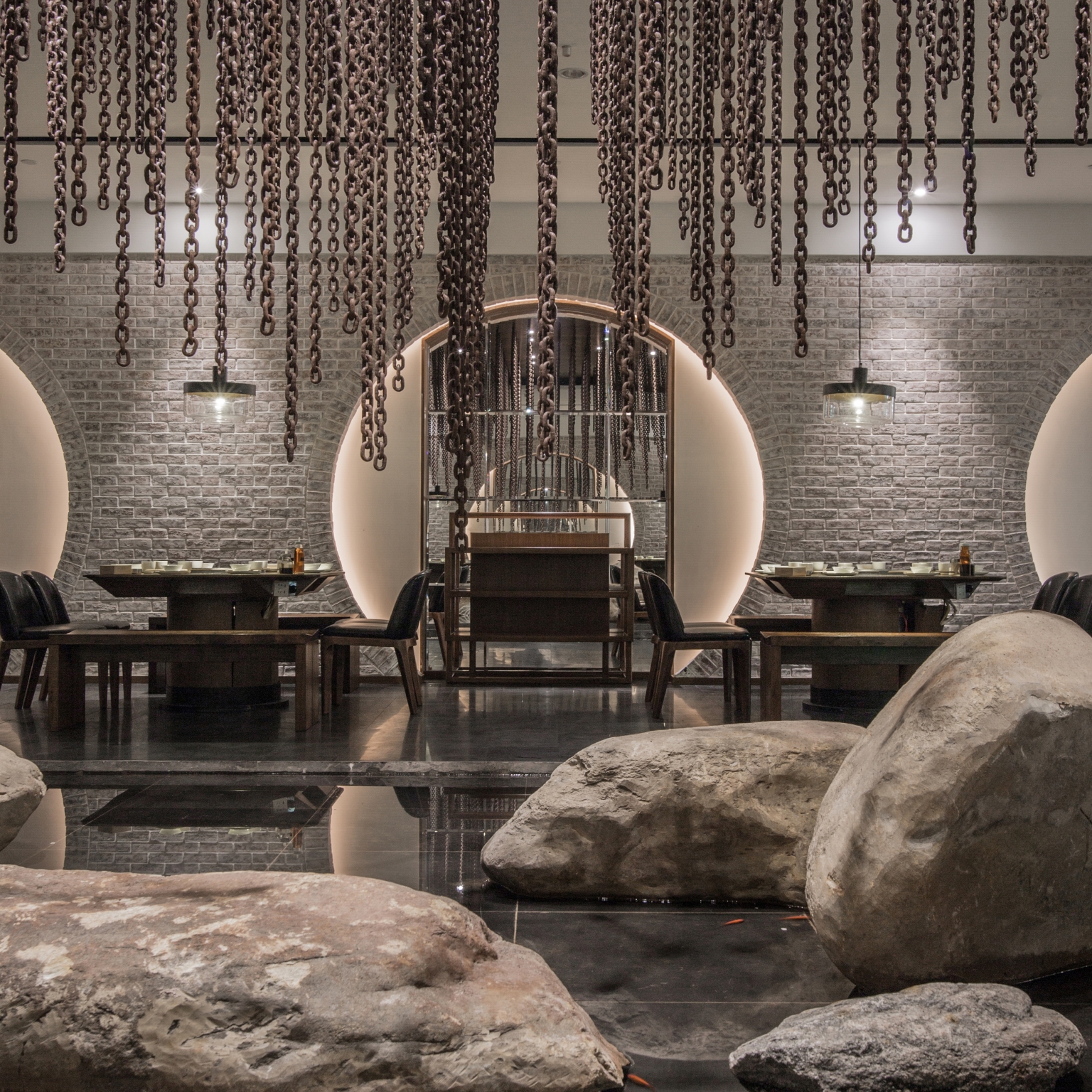 火锅店设计布局图, 火锅店设计实景图