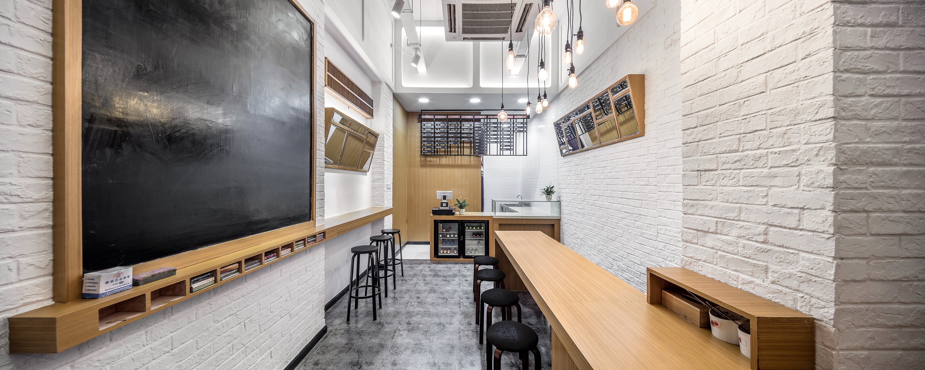 凉皮店装饰效果图,凉皮店装饰布局图