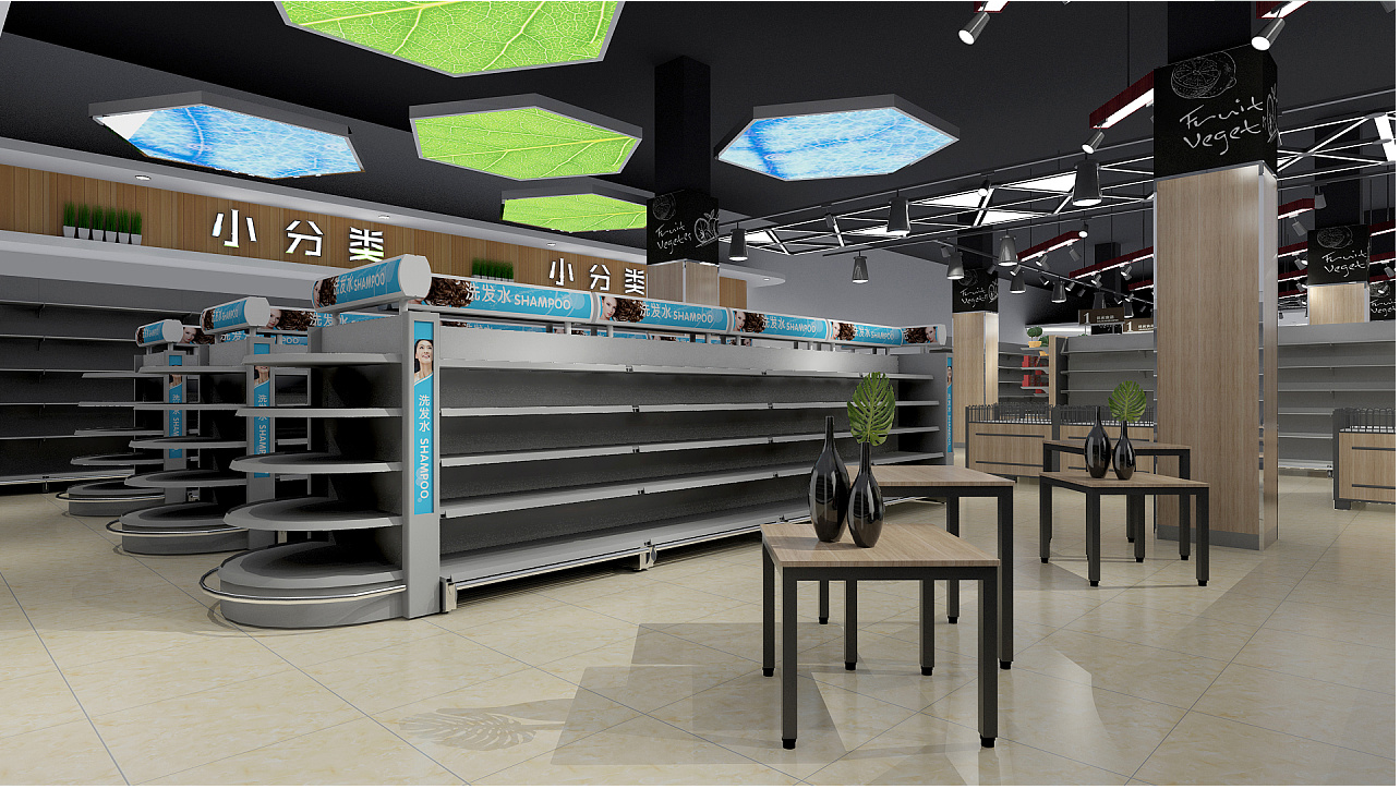 食品超市设计图,食品超市设计