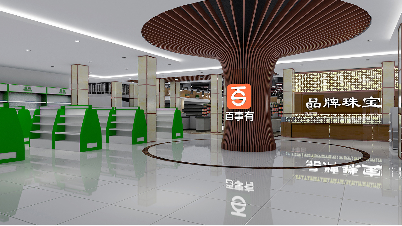 食品超市设计案例图,超市设计案例图