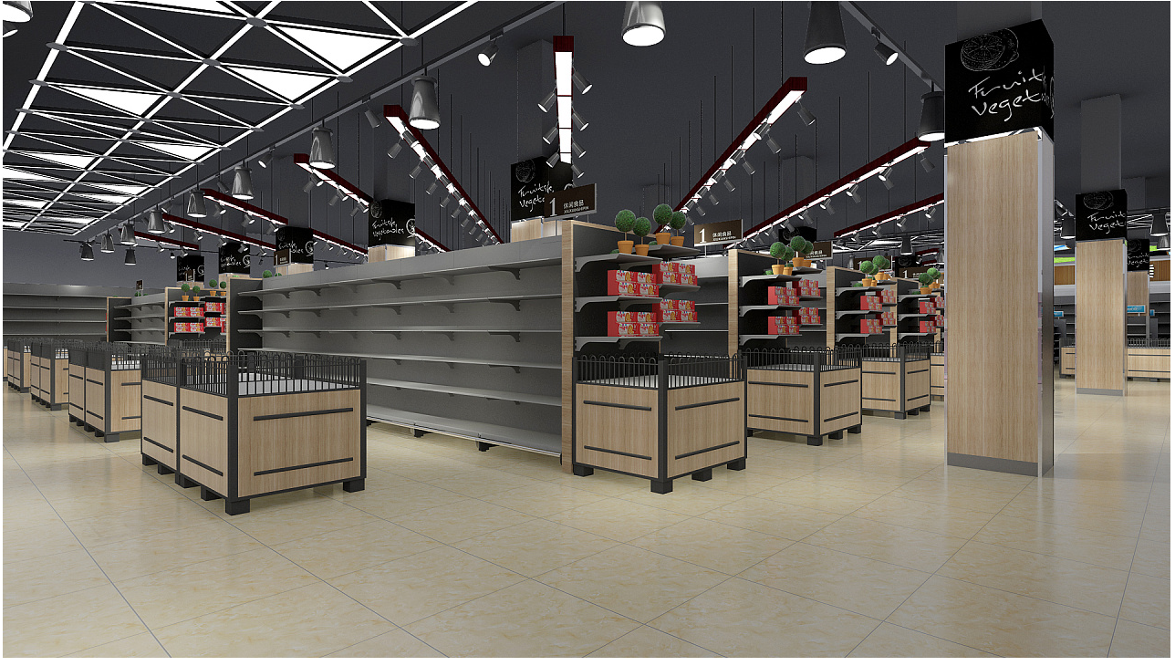  超市空间设计布局图,超市空间设计布局图