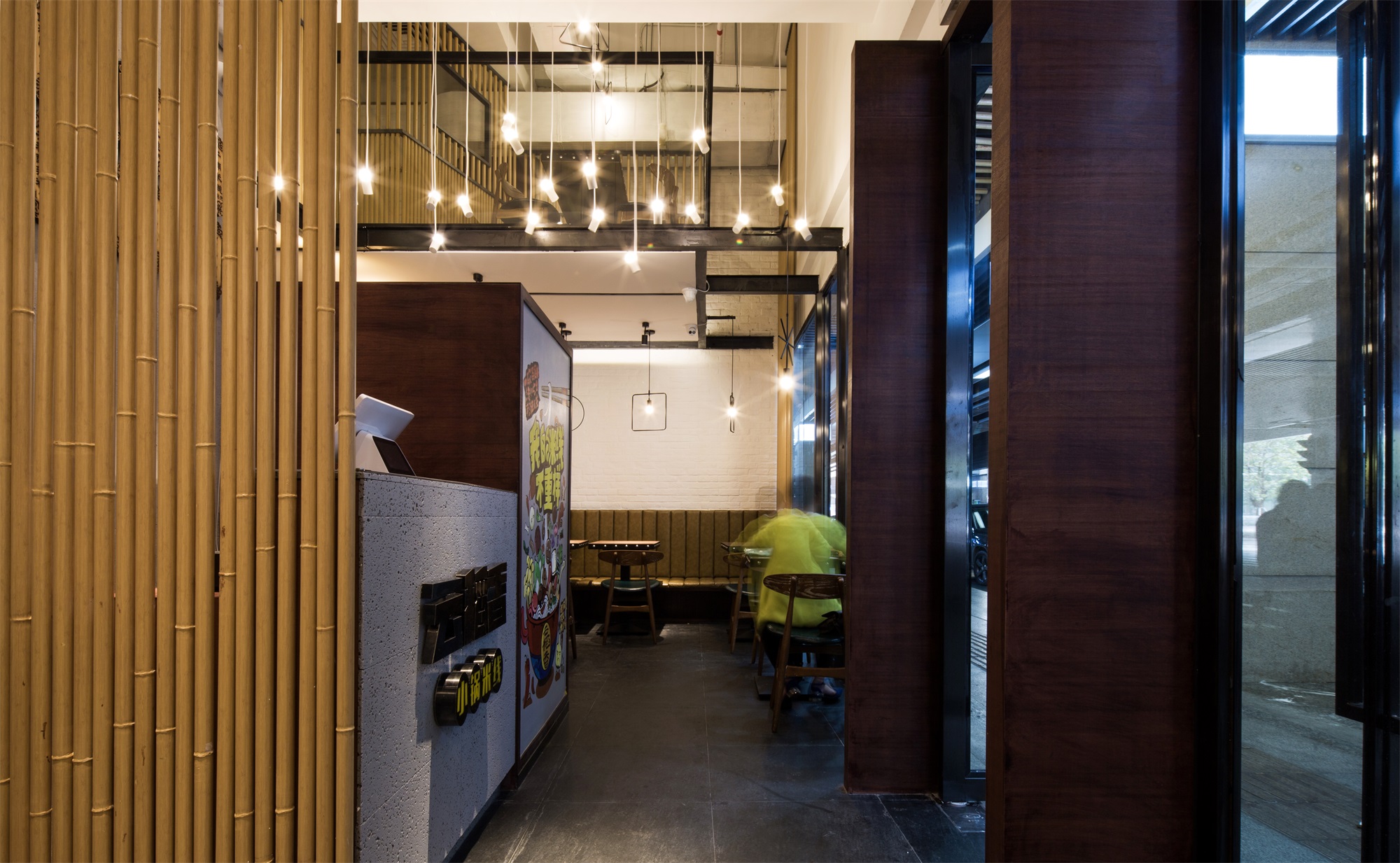 面馆装饰设计效果图,面馆装饰设计效果