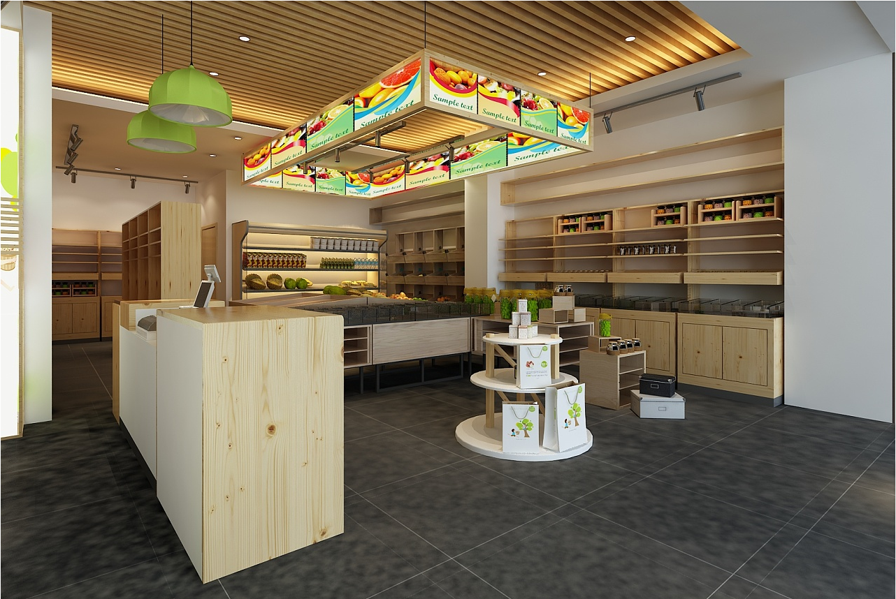 干果店装修设计实景图,干果店装修设计实景