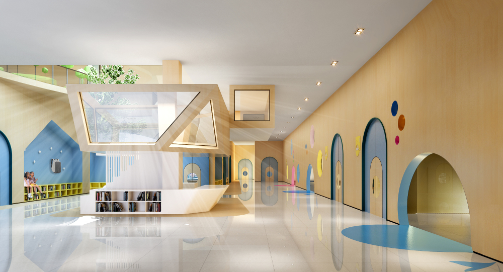 上海松江区慈生民办幼儿园,幼儿园装修设计实景图