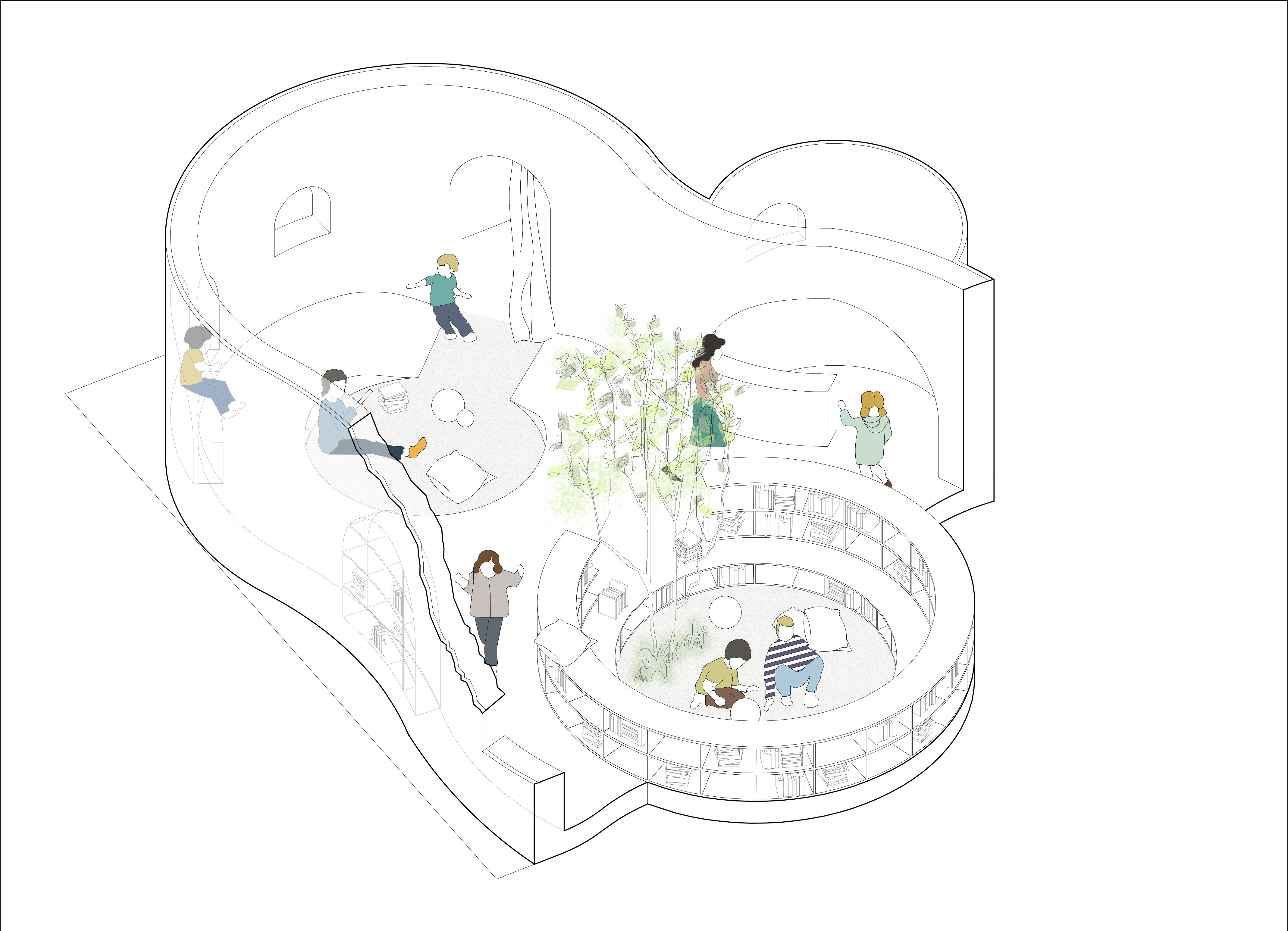 中型早教中心装修设计平面图,早教中心装修设计平面图