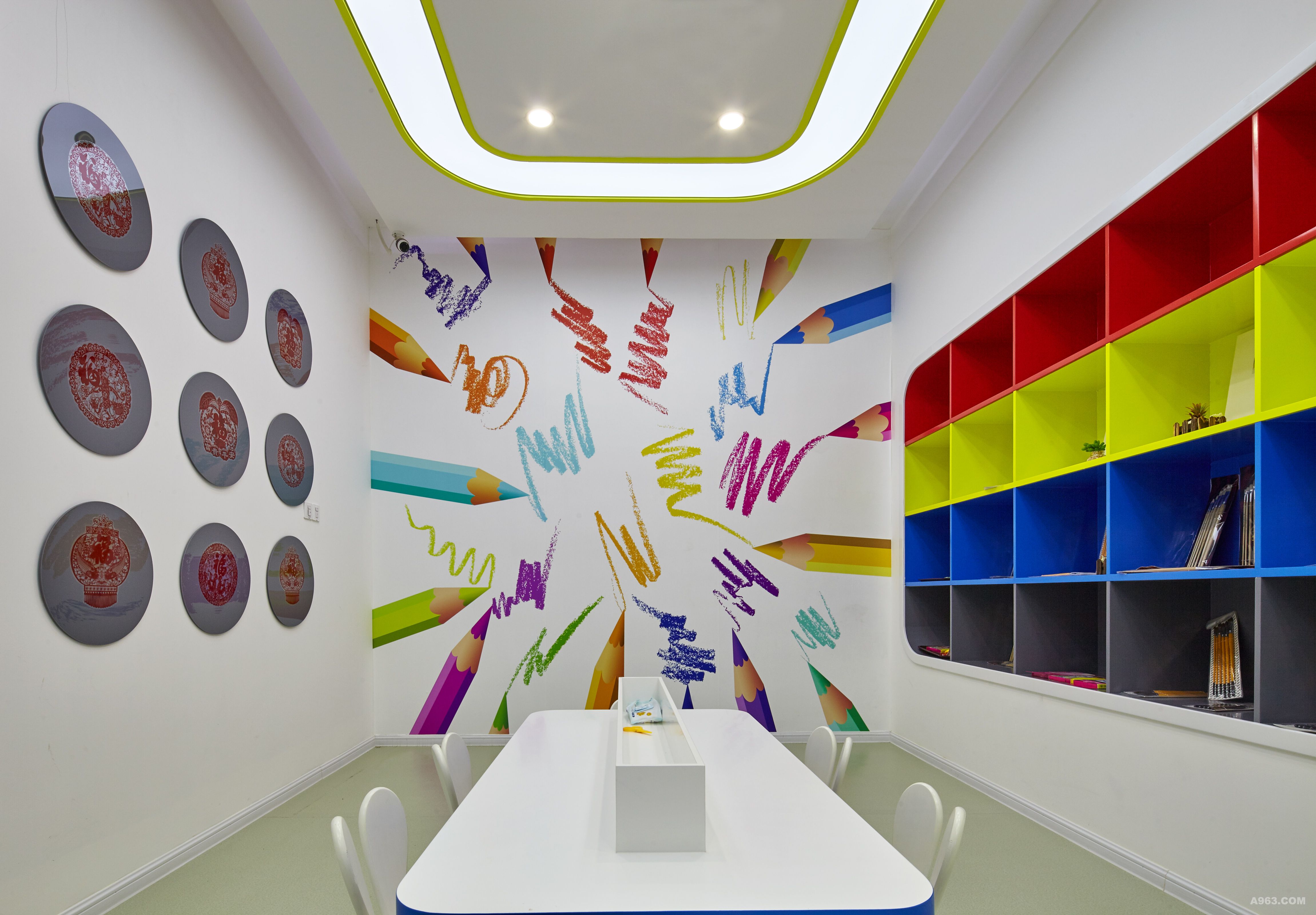 500平早教中心装修设计效果图,早教中心装修设计效果图