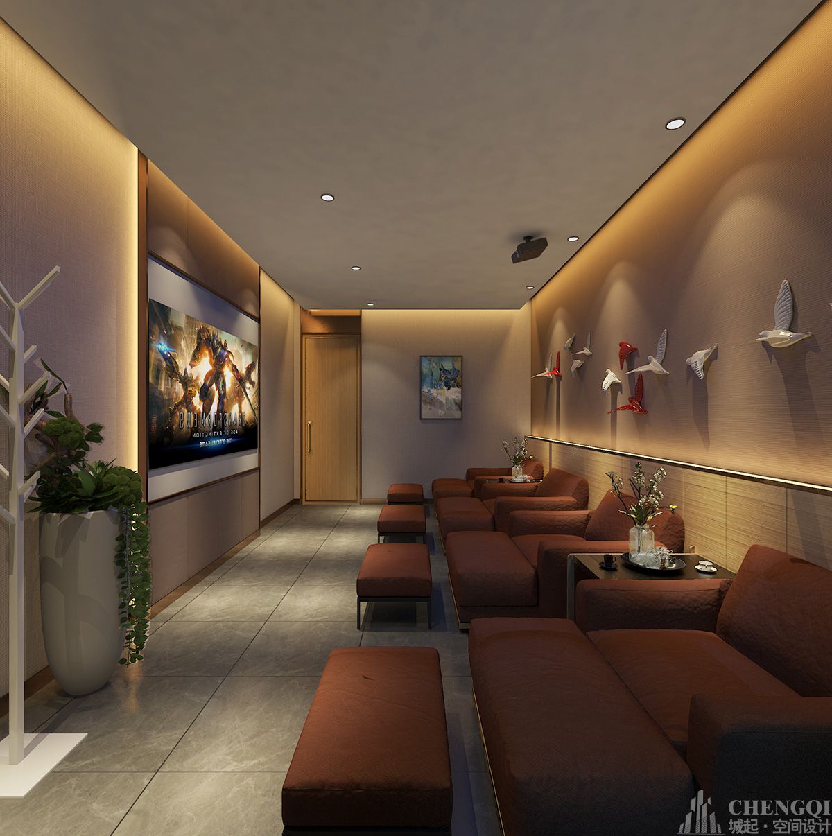 足浴馆装修设计效果图