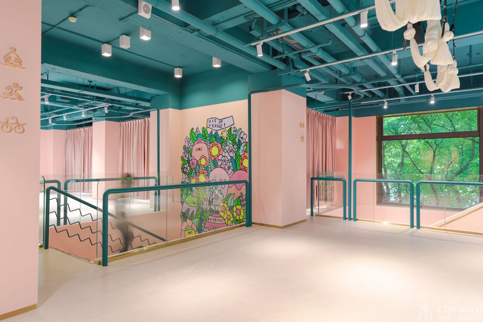 瑜伽馆装饰图片,瑜伽馆装饰案例图