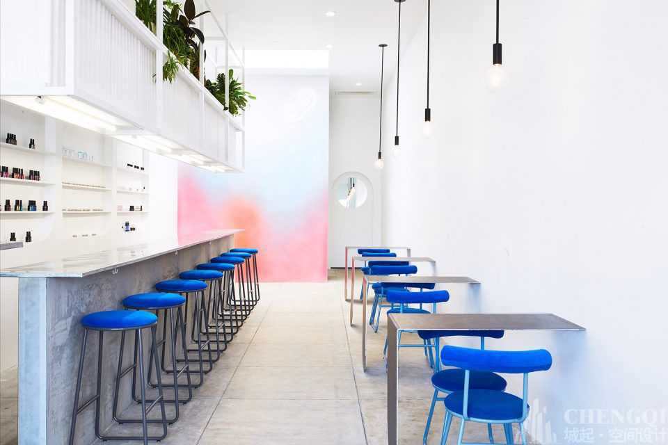 美甲店设计实景图,美甲店设计布局图