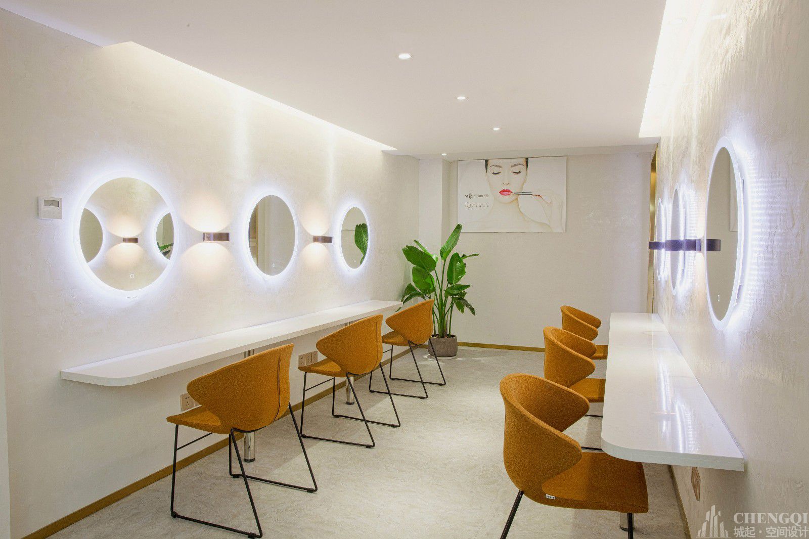 美甲店装饰实景图,美甲店装饰布局图