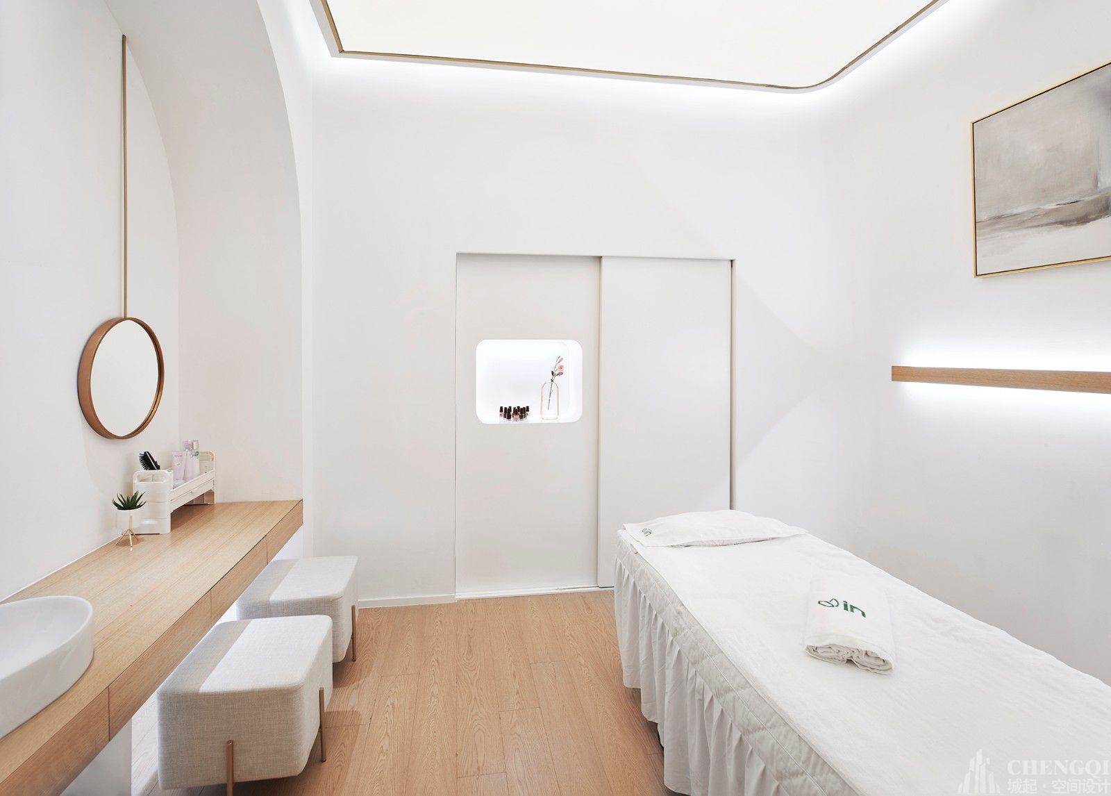 美甲美睫店装饰布局图,美甲美睫店装饰效果图