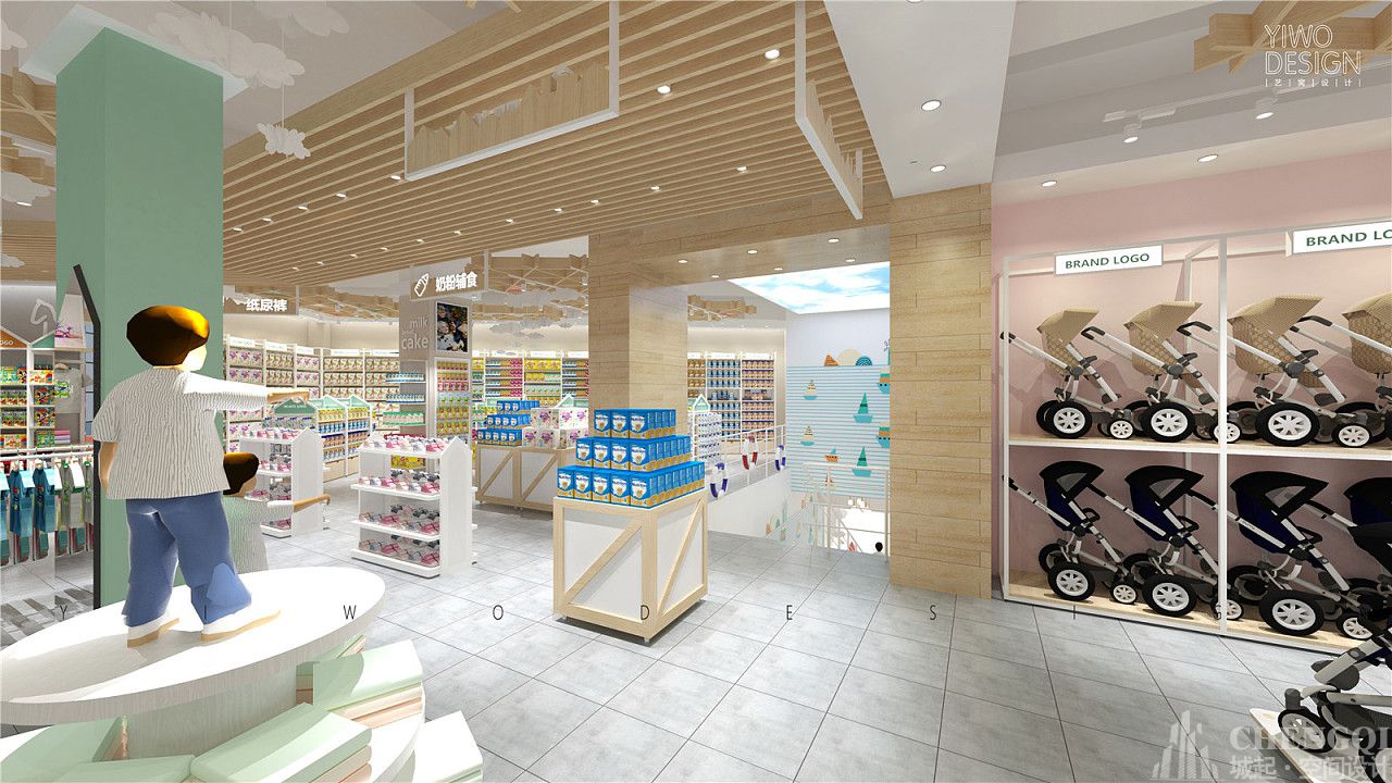 孕婴店空间设计图片,孕婴店空间设计实景图