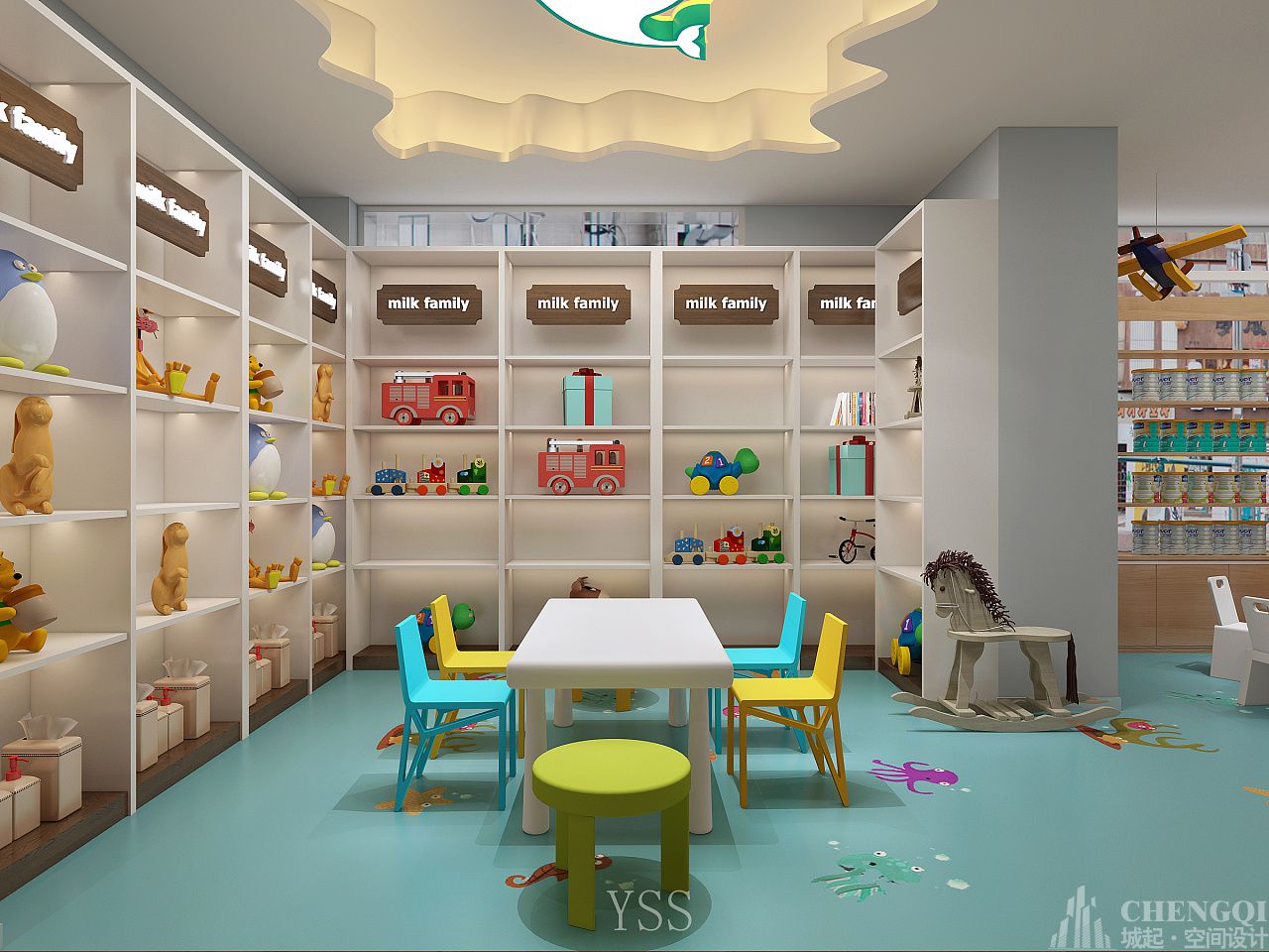 母婴店装修设计图片,母婴店装修设计实景图