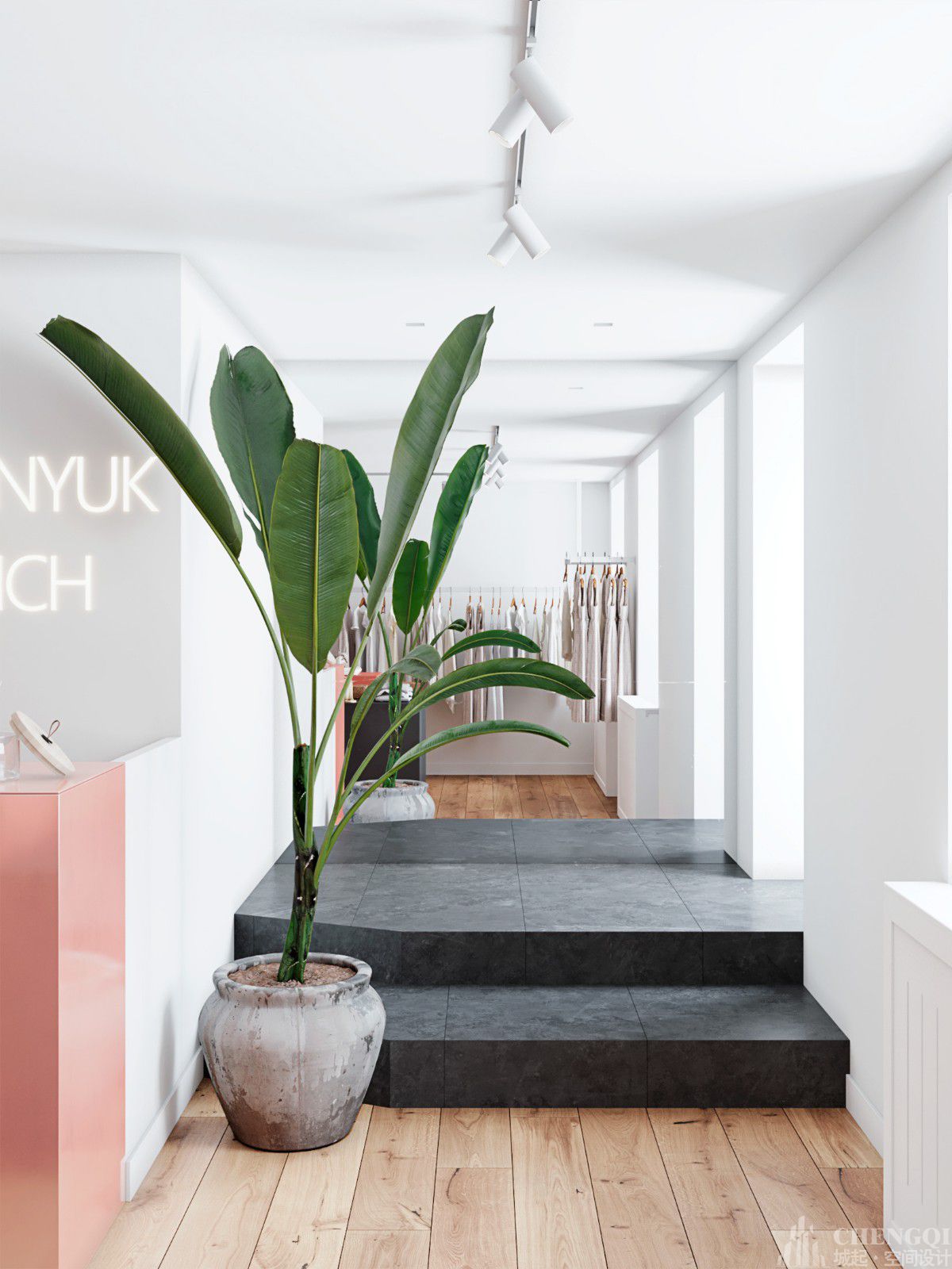 女装店装修设计效果图,服装店空间设计图片