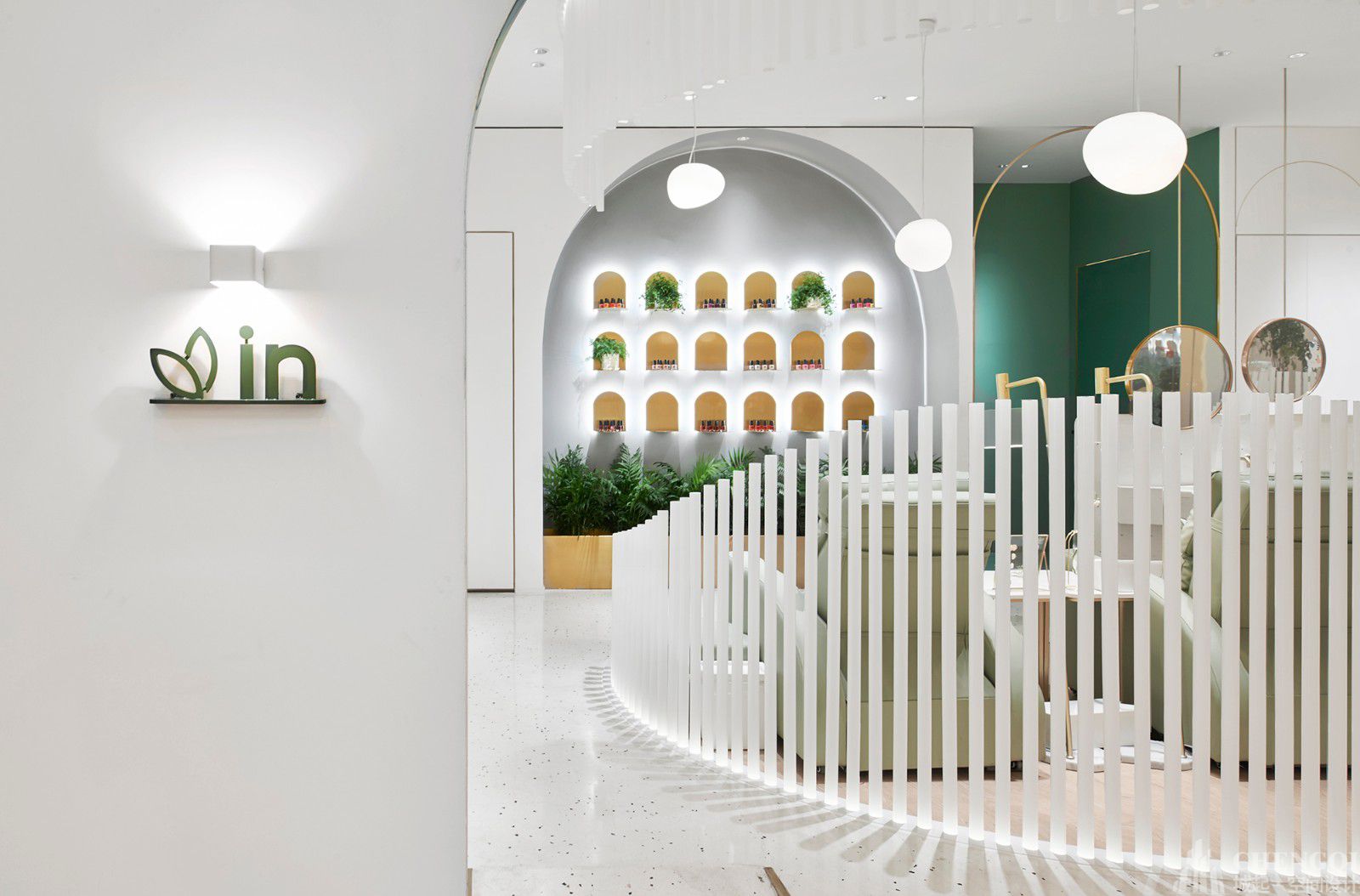 美甲美睫店空间设计效果图,美甲美睫店装饰图片