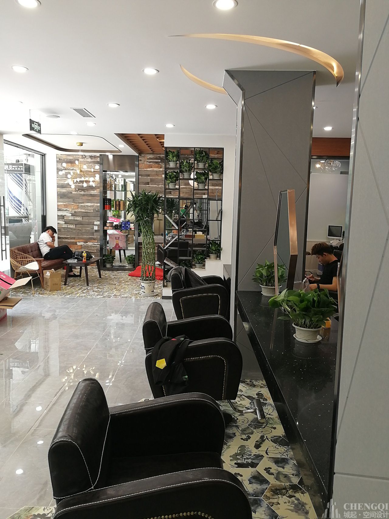 理发店装修图片,理发店装修效果图