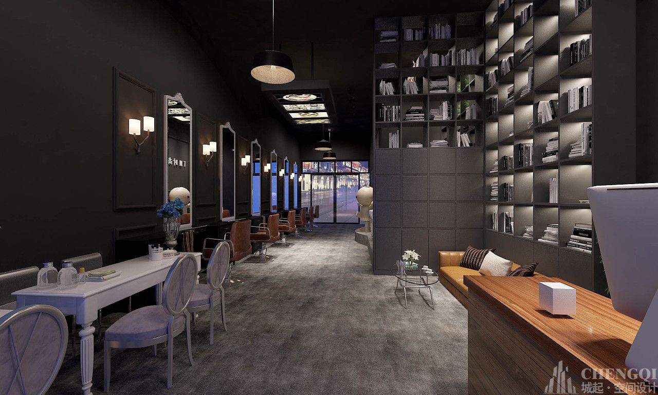 美发店装饰设计图片,美发店装饰设计效果图