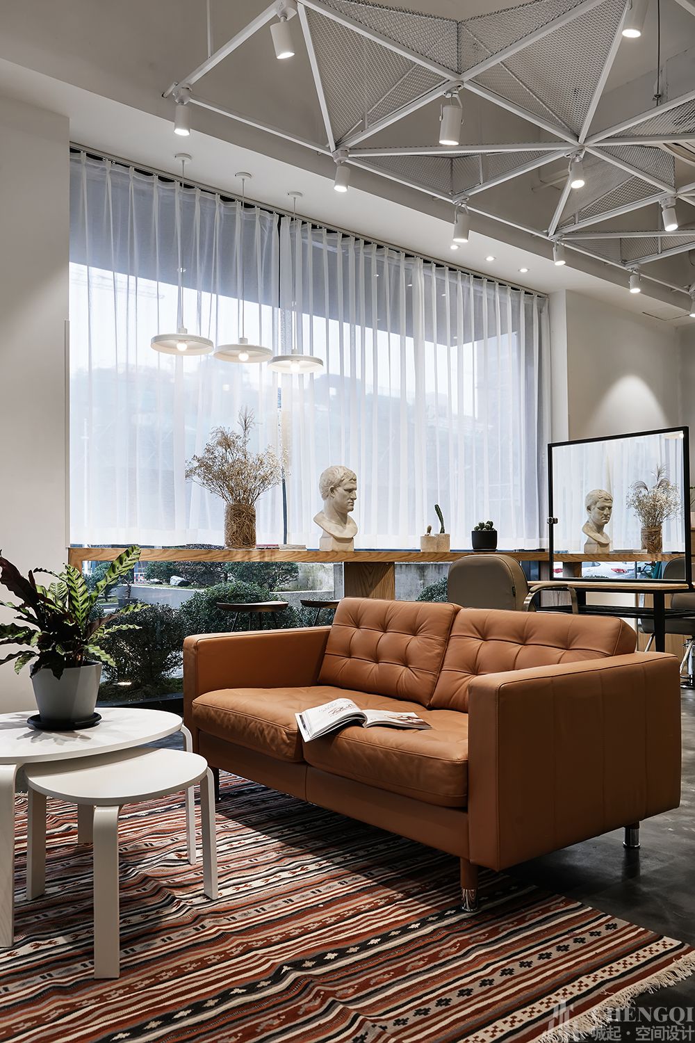 理发店装饰设计案例图,理发店装饰设计图片