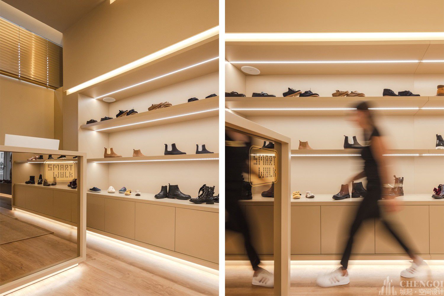 鞋店装饰布局图,鞋店装饰实景图