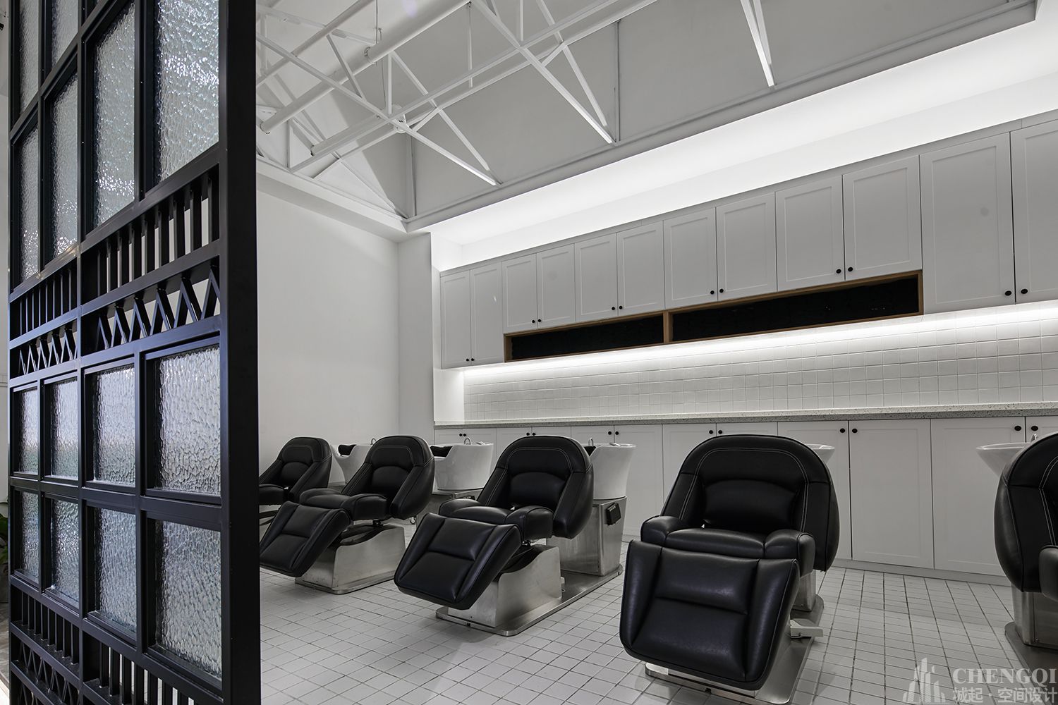 理发店空间设计图片,理发店空间设计效果图