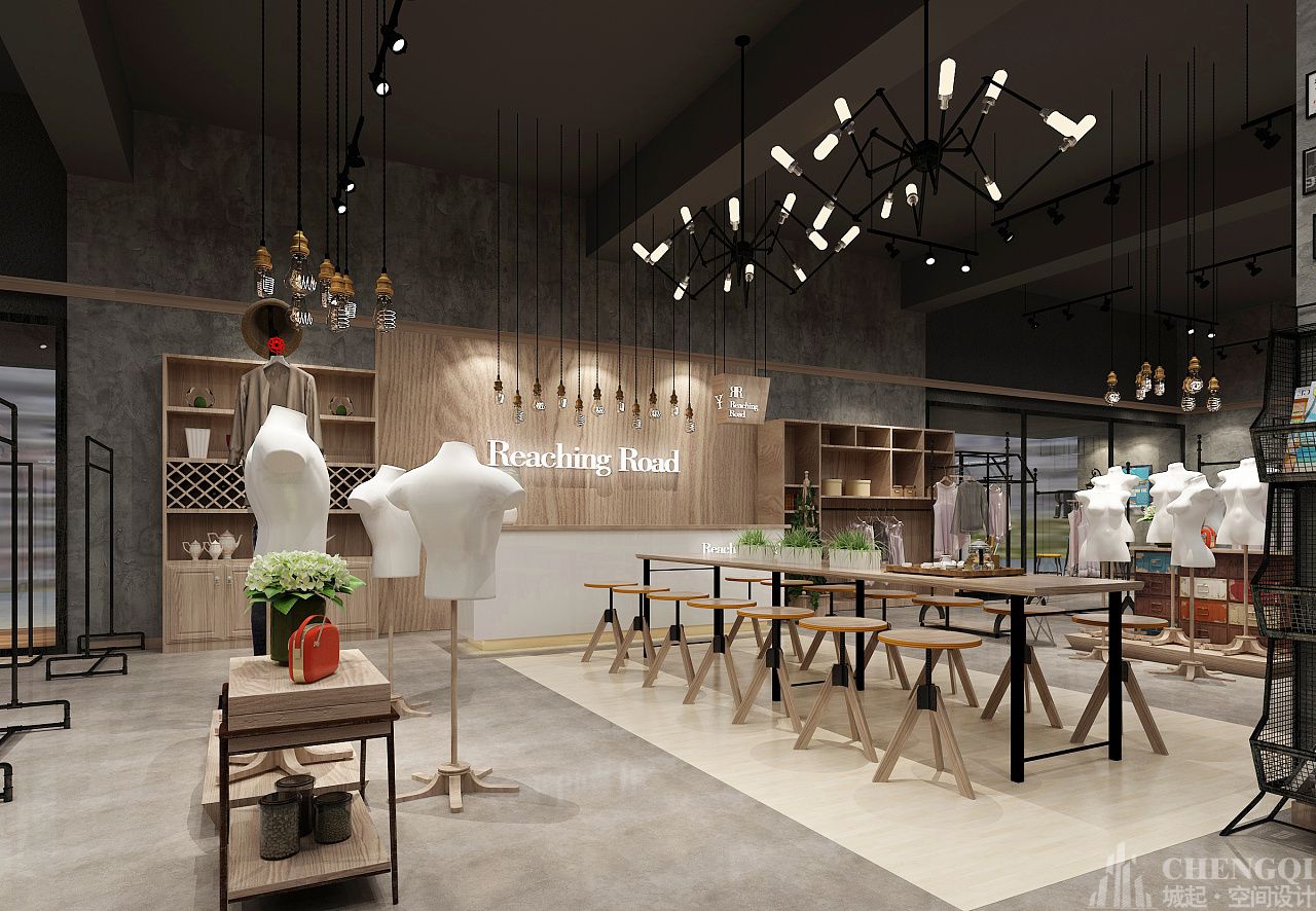 服装专卖店空间装饰布局图,服装专卖店空间装饰布局图