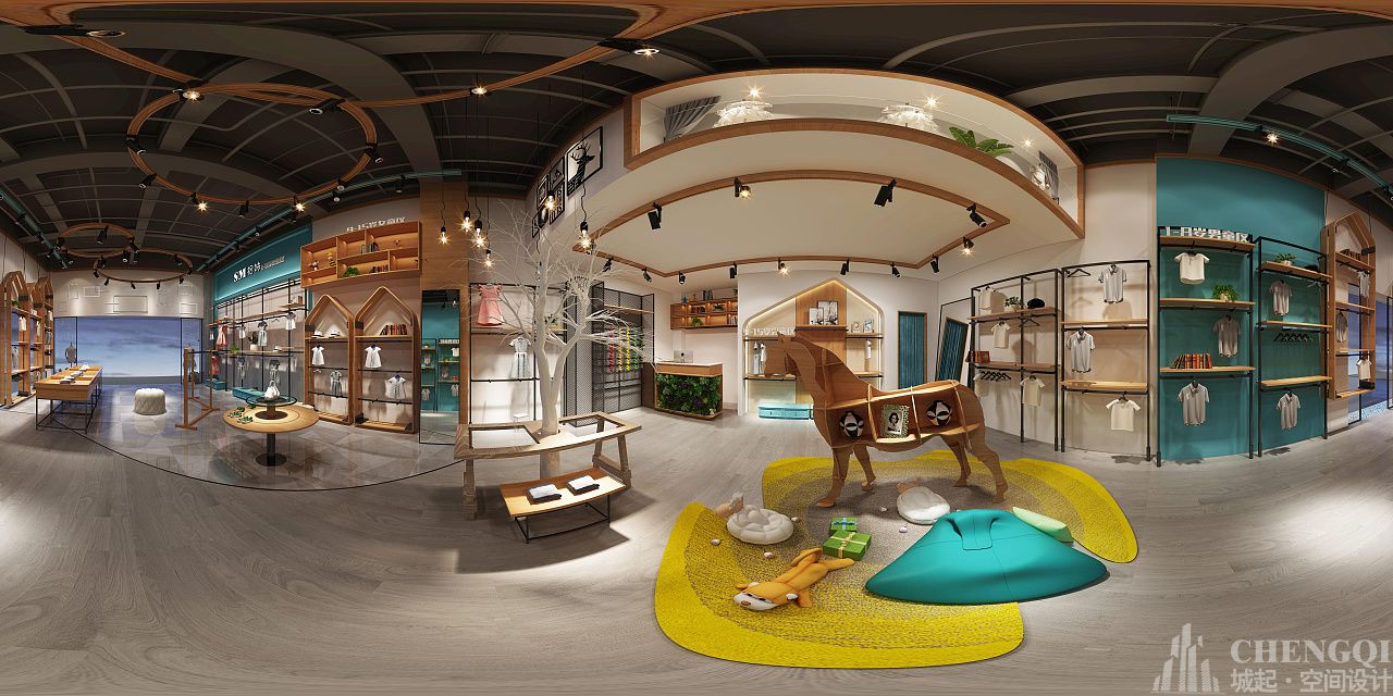 宝宝衣服店装修布局图,宝宝衣服店装修效果图