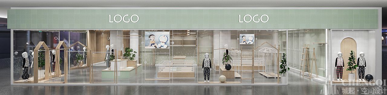 儿童生活用品装饰平面图,儿童生活用品空间设计实景图