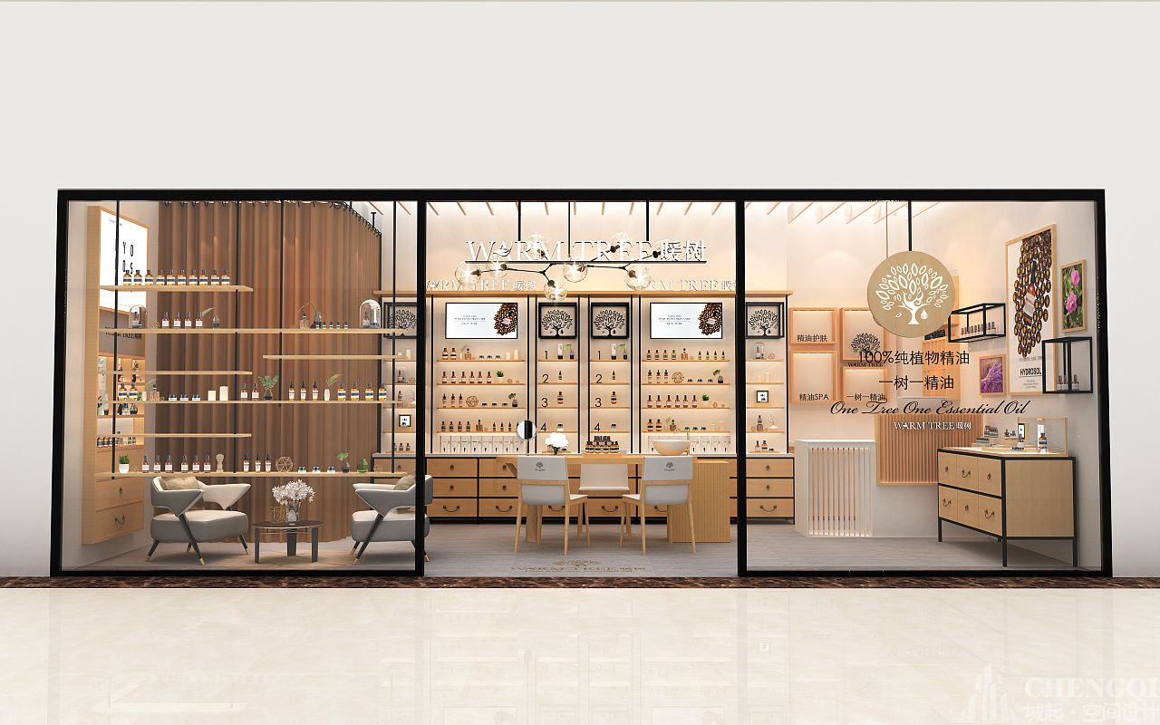 精油专卖店空间装饰实景图,精油专卖店空间装饰图片