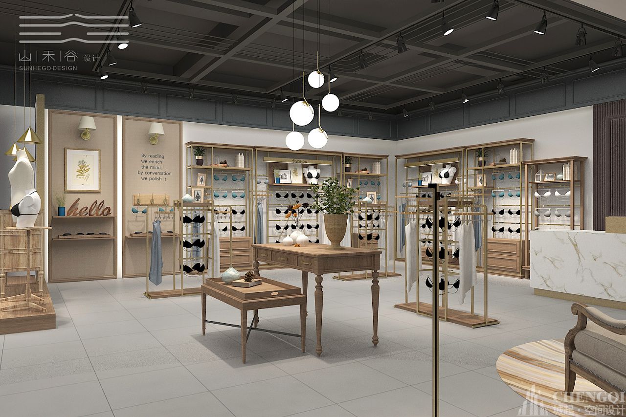 内衣店设计效果图,内衣店装修大图