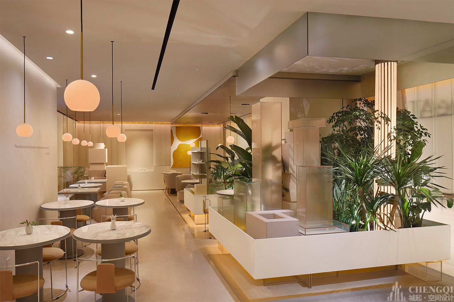 甜品店设计效果图,甜品店空间设计布局图