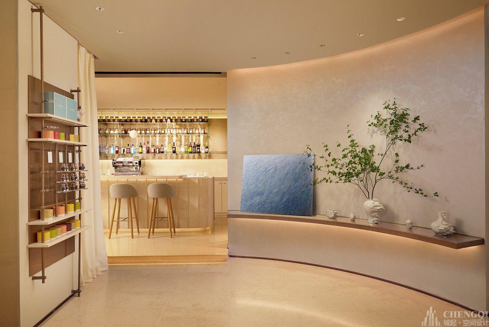 甜品店装修布局图,甜品店装修实景图