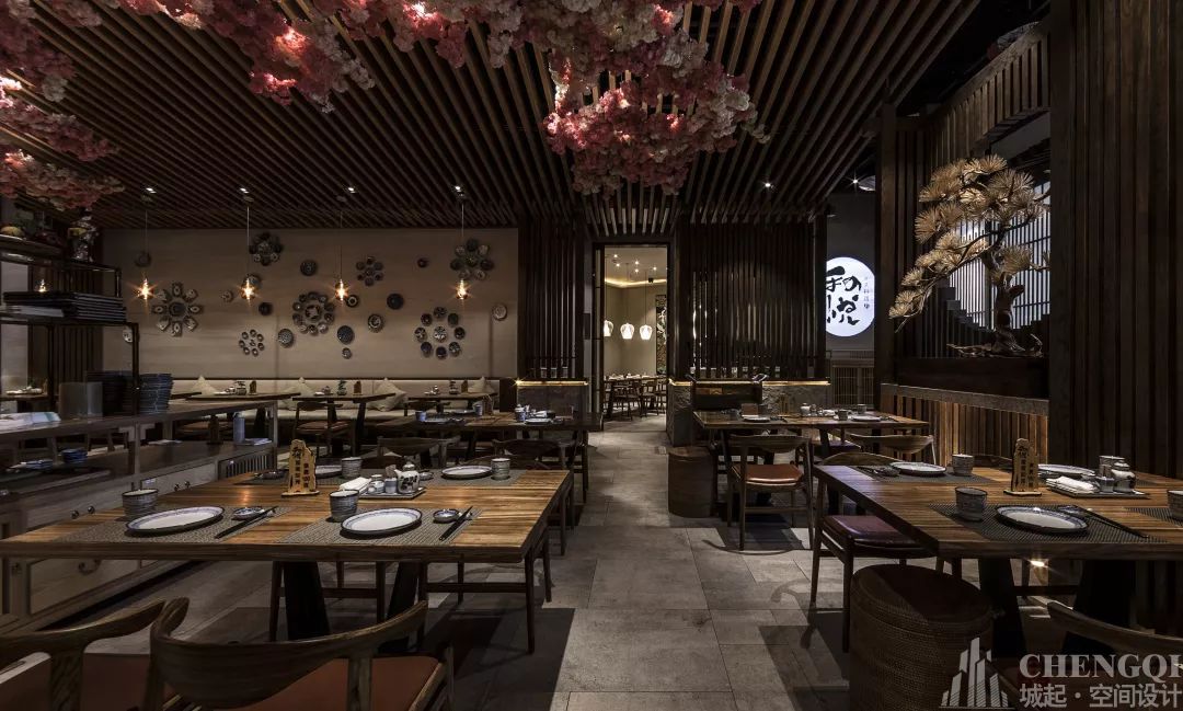 料理店装饰效果图,料理店装修设计图片